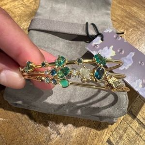 Alexis Bittar asterales cuff bracelets, set of 3